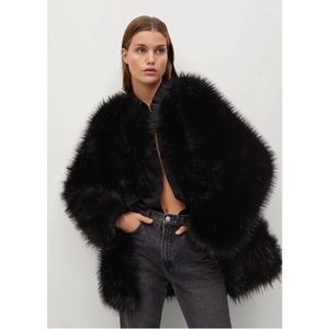 Zara fur coat